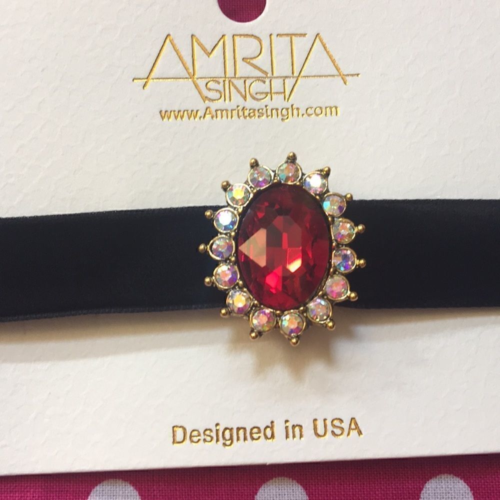 Amrita Singh Velvet Choker - Picture 2 of 6
